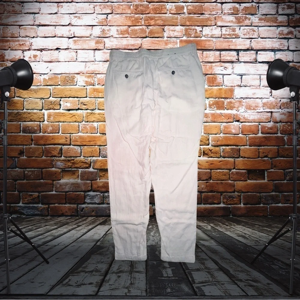 Banana Republic Mason Athletic Tapered Pants - 34x34, Beige